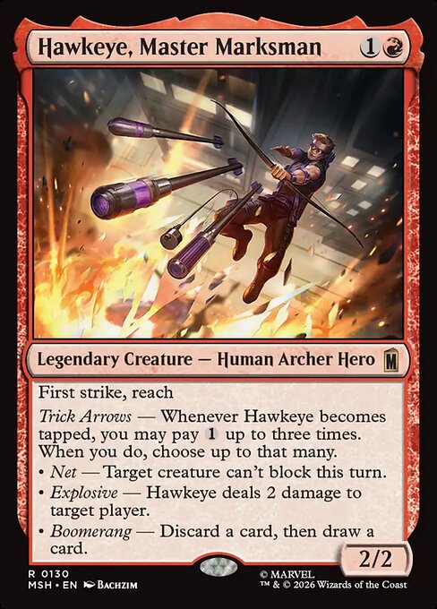 Hawkeye, Master Marksman (Foil) - Marvel Super Heroes