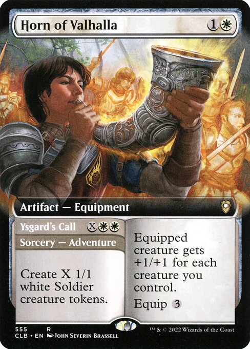 Horn of Valhalla (Extended Art) - Commander Legends: Battle for Baldur's Gate