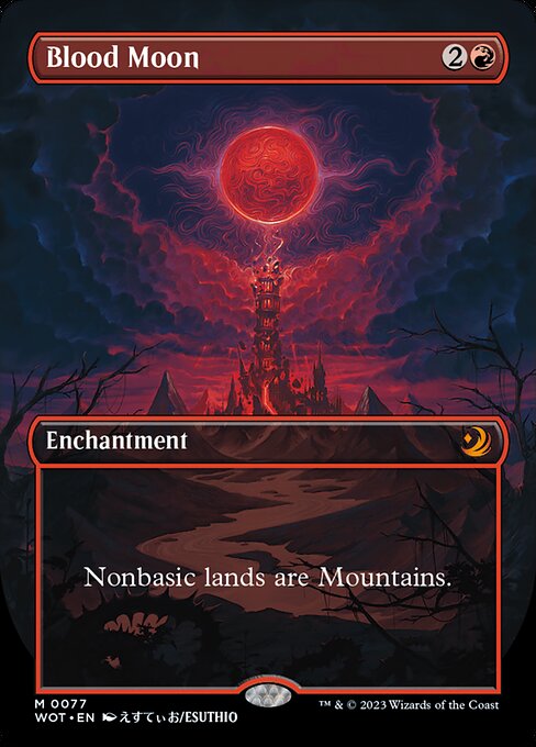 Blood Moon (Anime Borderless) - Wilds of Eldraine: Enchanting Tales