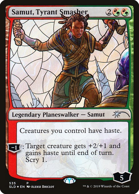 Samut, Tyrant Smasher (Stained Glass) (Foil) - Secret Lair Drop Series