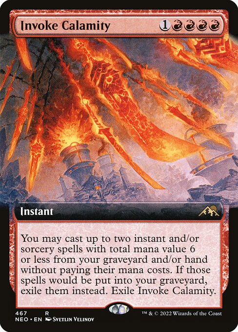 Invoke Calamity (Extended Art) - Kamigawa: Neon Dynasty