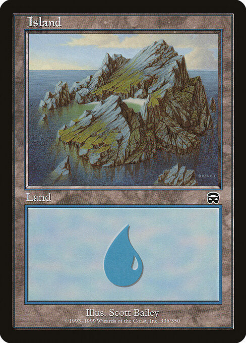 Island (336) (Foil) - Mercadian Masques
