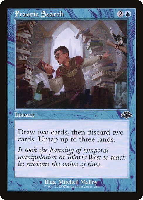 Frantic Search (Retro Frame) - Dominaria Remastered