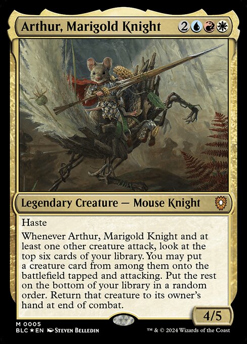 Arthur, Marigold Knight - Commander: Bloomburrow