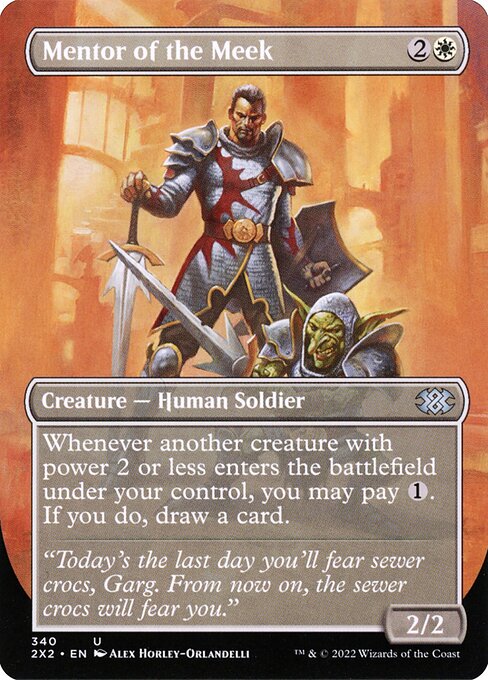 Mentor of the Meek (Borderless) (Foil) - Double Masters 2022