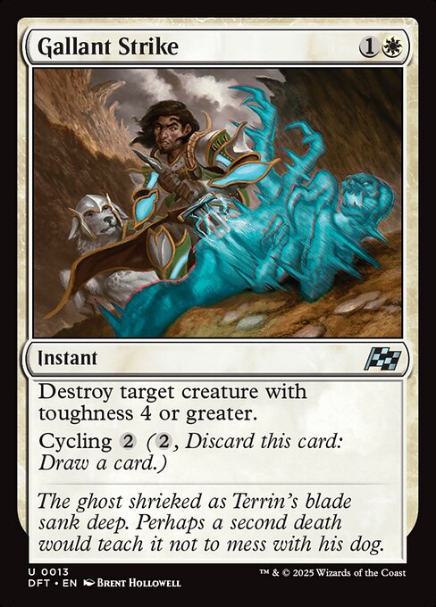Gallant Strike (Foil) - Aetherdrift