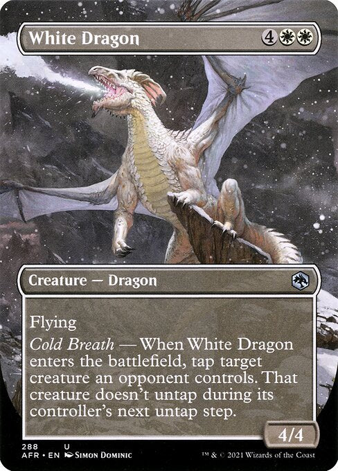White Dragon (Borderless) - Adventures in the Forgotten Realms