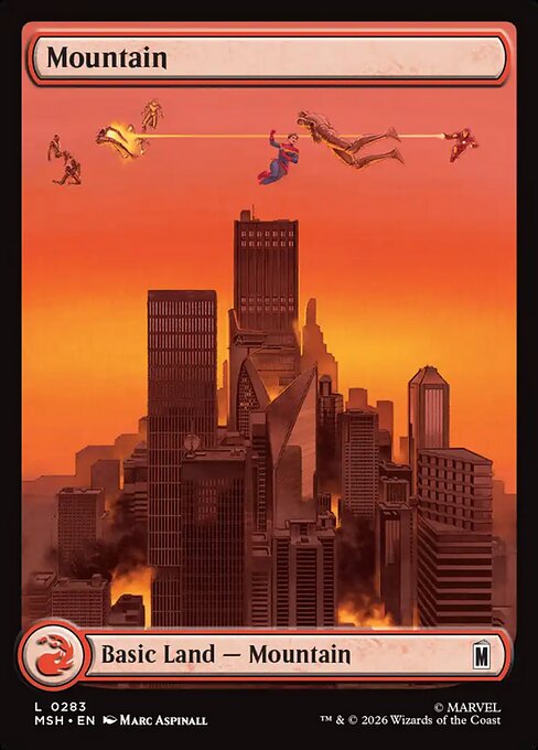Mountain (0283) (Foil) - Marvel Super Heroes