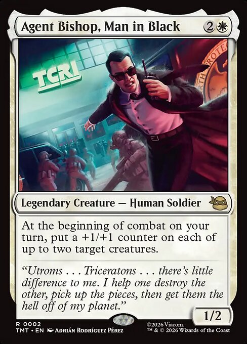 Agent Bishop, Man in Black - Teenage Mutant Ninja Turtles