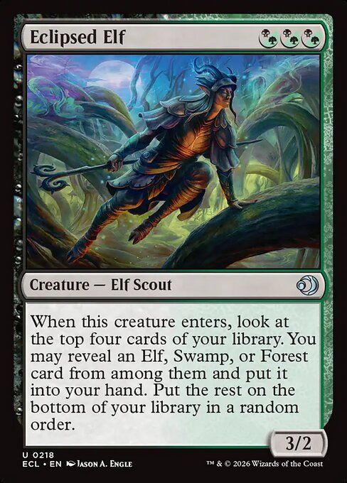 Eclipsed Elf (Foil) - Lorwyn Eclipsed