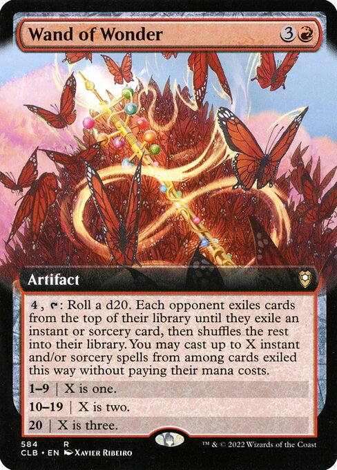 Wand of Wonder (Extended Art) - Commander Legends: Battle for Baldur's Gate