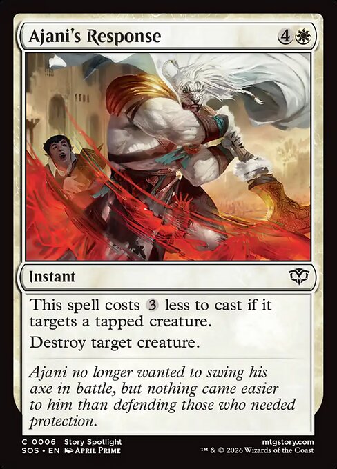 Ajani's Response (Foil) - Secrets of Strixhaven