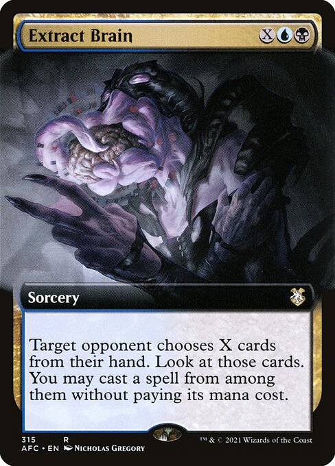 Extract Brain (Extended Art) - Commander: Adventures in the Forgotten Realms