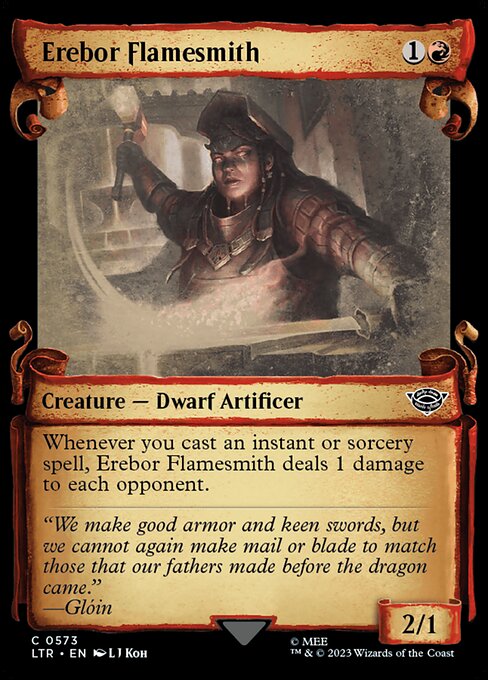 Erebor Flamesmith (Showcase Scrolls) (Foil) - Universes Beyond: The Lord of the Rings: Tales of Middle-earth