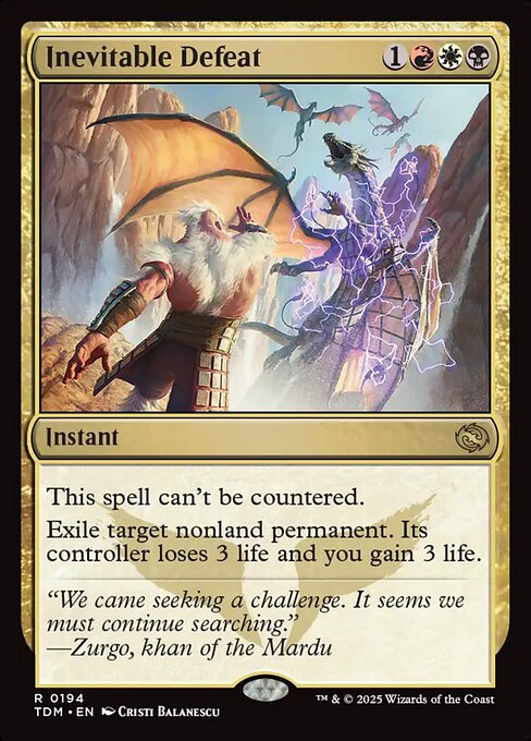 Inevitable Defeat (Foil) - Tarkir: Dragonstorm