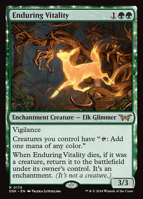 Enduring Vitality (Foil) - Duskmourn: House of Horror
