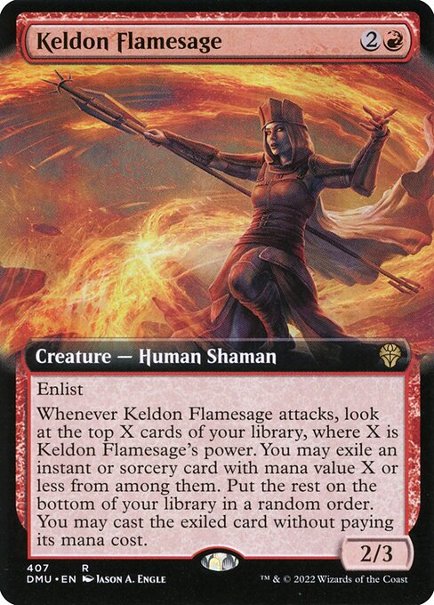 Keldon Flamesage (Extended Art) - Dominaria United