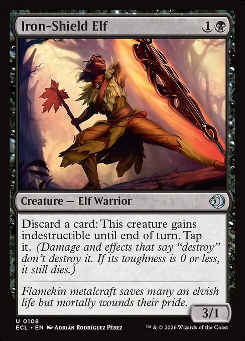 Iron-Shield Elf (Foil) - Lorwyn Eclipsed