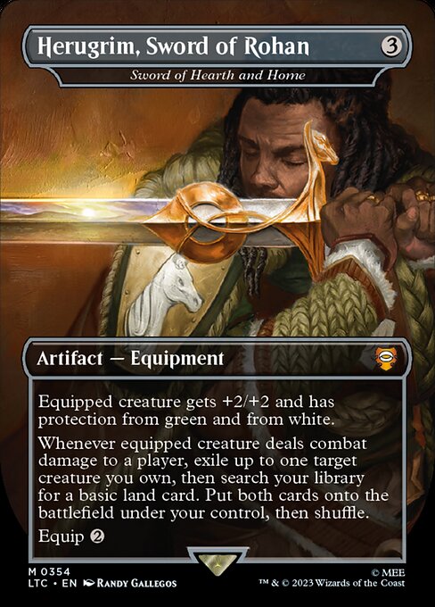 Herugrim, Sword of Rohan - Sword of Hearth and Home (Foil) - Commander: The Lord of the Rings: Tales of Middle-earth