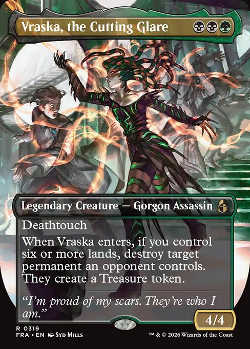 Vraska, the Cutting Glare (Borderless) - Reality Fracture