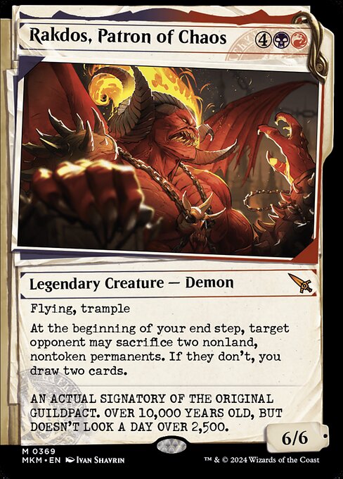 Rakdos, Patron of Chaos (Showcase) (0369) (Foil) - Murders at Karlov Manor