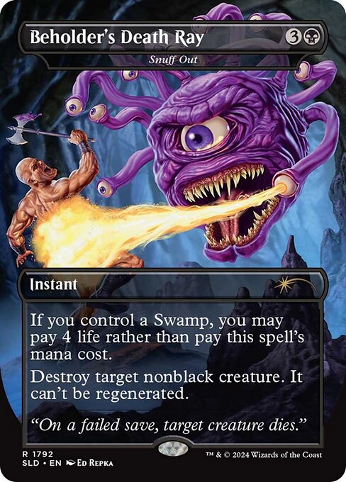 Beholder's Death Ray - Snuff Out (Foil) - Secret Lair Drop Series