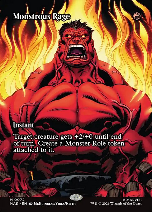 Monstrous Rage (Borderless) - Marvel Universe Eternal-Legal