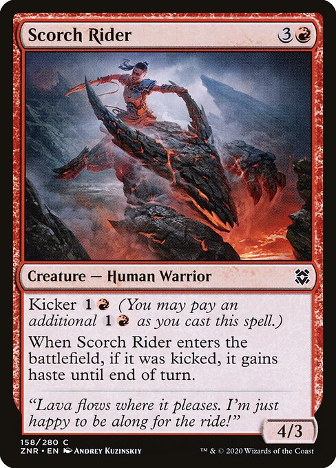 Scorch Rider (Foil) - Zendikar Rising