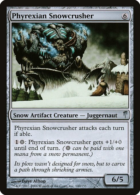 Phyrexian Snowcrusher (Foil) - Coldsnap