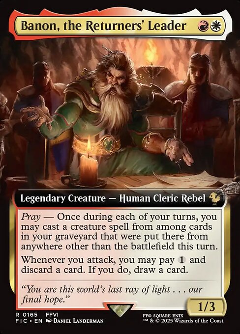 Banon, the Returners' Leader (Extended Art) - Commander: FINAL FANTASY