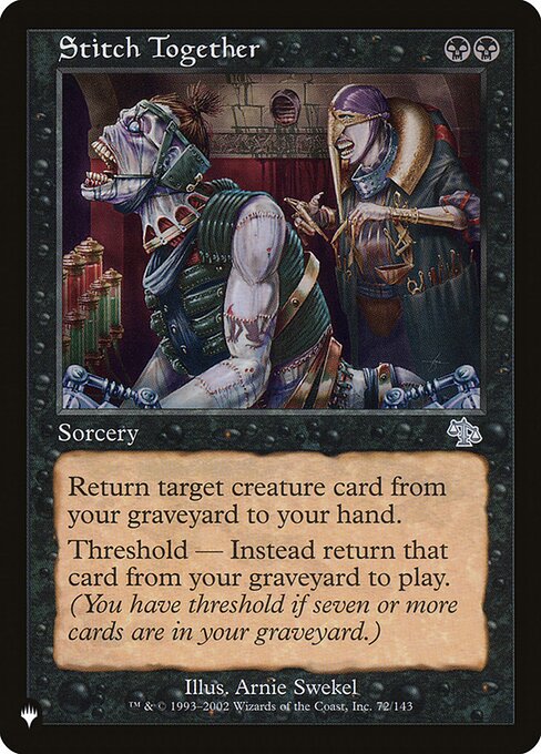 Stitch Together - The List Reprints