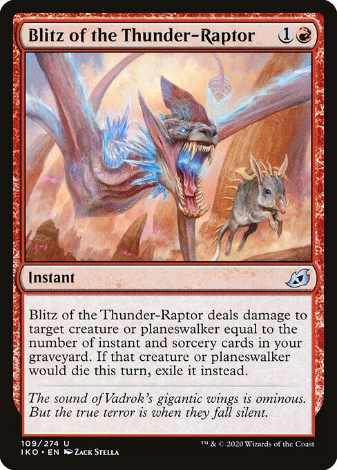 Blitz of the Thunder-Raptor (Foil) - Ikoria: Lair of Behemoths