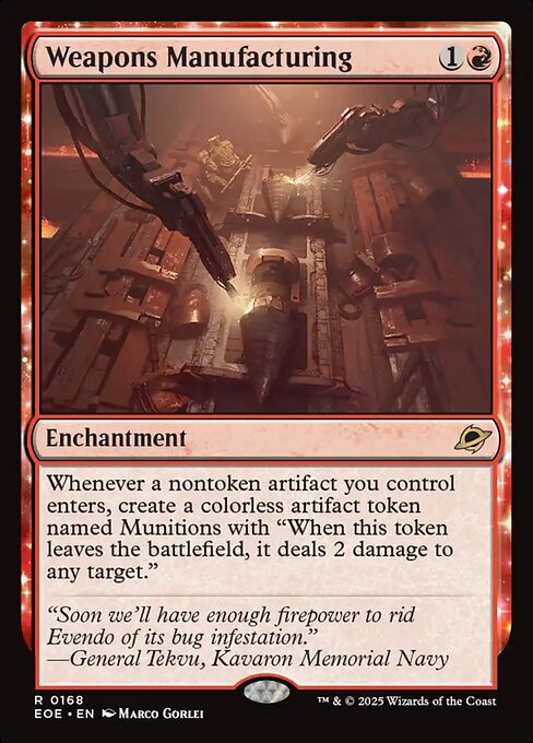 Weapons Manufacturing - Edge of Eternities