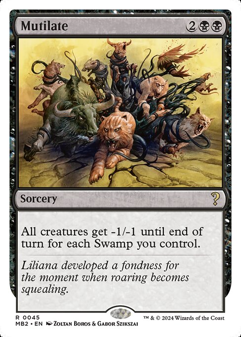 Mutilate (White Border) - Mystery Booster 2