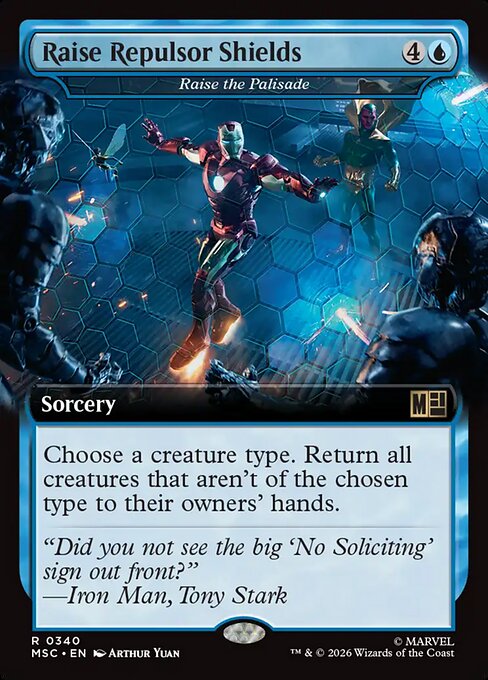 Raise Repulsor Shields - Raise the Palisade (Extended Art) - Commander: Marvel Super Heroes