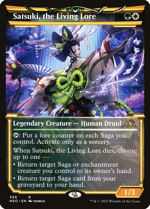 Satsuki, the Living Lore (Showcase) - Kamigawa: Neon Dynasty