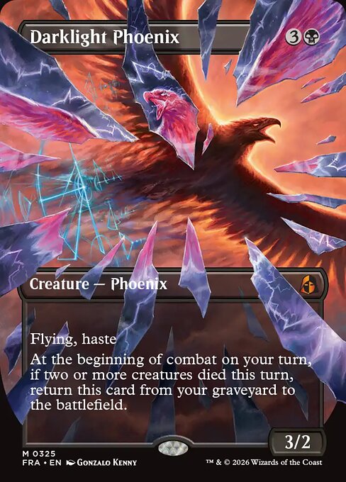 Darklight Phoenix (Borderless) (0325) - Reality Fracture