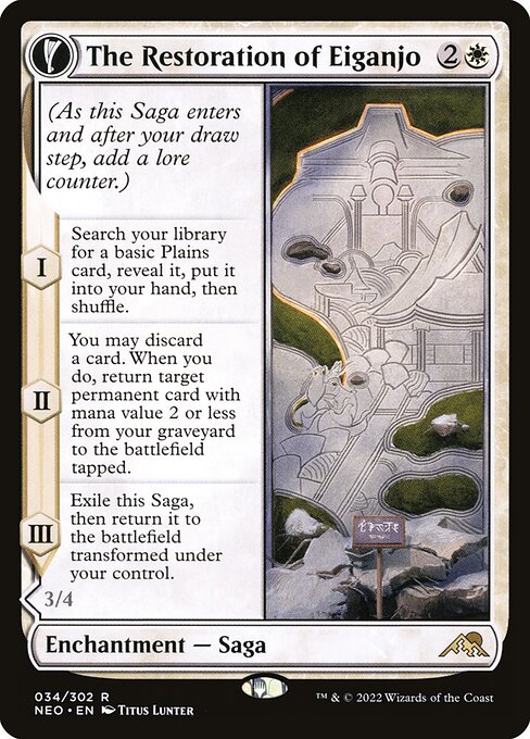 The Restoration of Eiganjo - Kamigawa: Neon Dynasty