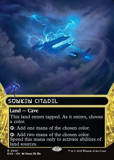 Sunken Citadel (0041) (Borderless) (Foil) - Edge of Eternities: Stellar Sights
