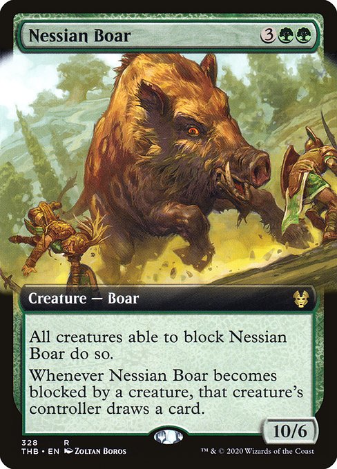 Nessian Boar (Extended Art) - Theros Beyond Death