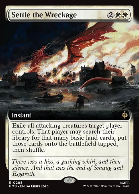 Settle the Wreckage (Extended Art) (Foil) - The Hobbit