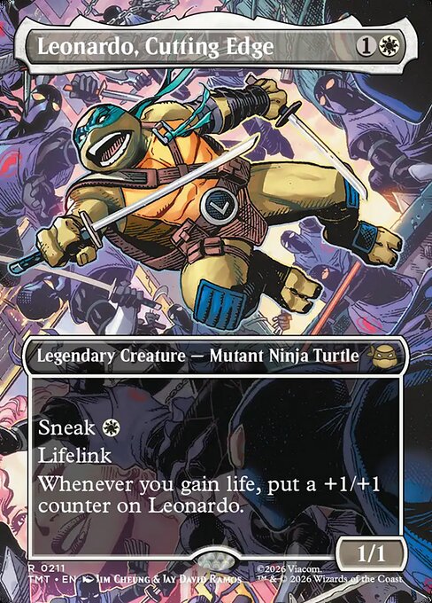 Leonardo, Cutting Edge (Borderless) - Teenage Mutant Ninja Turtles