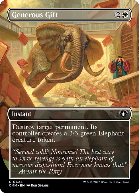 Generous Gift (Borderless) - Commander Masters