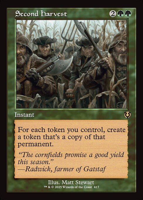 Second Harvest (Retro Frame) (Foil) - Innistrad Remastered