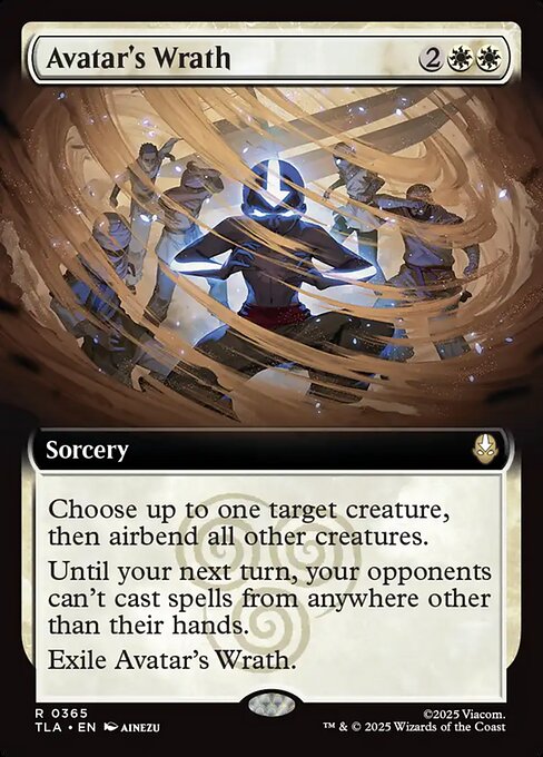 Avatar's Wrath (Extended Art) (Foil) - Avatar: The Last Airbender