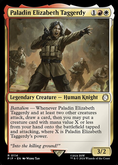 Paladin Elizabeth Taggerdy - Universes Beyond: Fallout