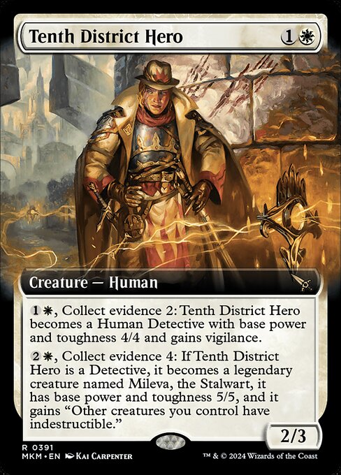 Tenth District Hero (Extended Art) (Foil) - Murders at Karlov Manor