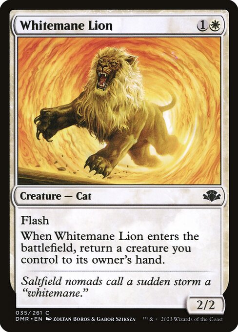 Whitemane Lion (Foil) - Dominaria Remastered