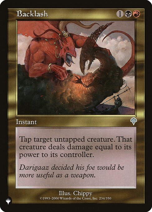 Backlash - The List Reprints