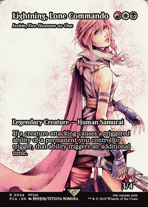 Lightning, Lone Commando - Isshin, Two Heavens as One (Showcase) - FINAL FANTASY: Through the Ages